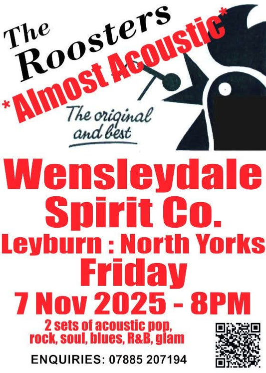 Friday 7th November - The Roosters - *Almost Acoustic:*
